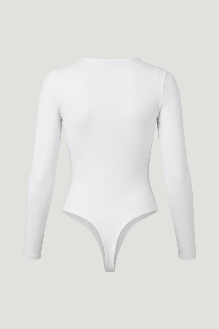 Sculpt Crewneck Bodysuit Bright White large