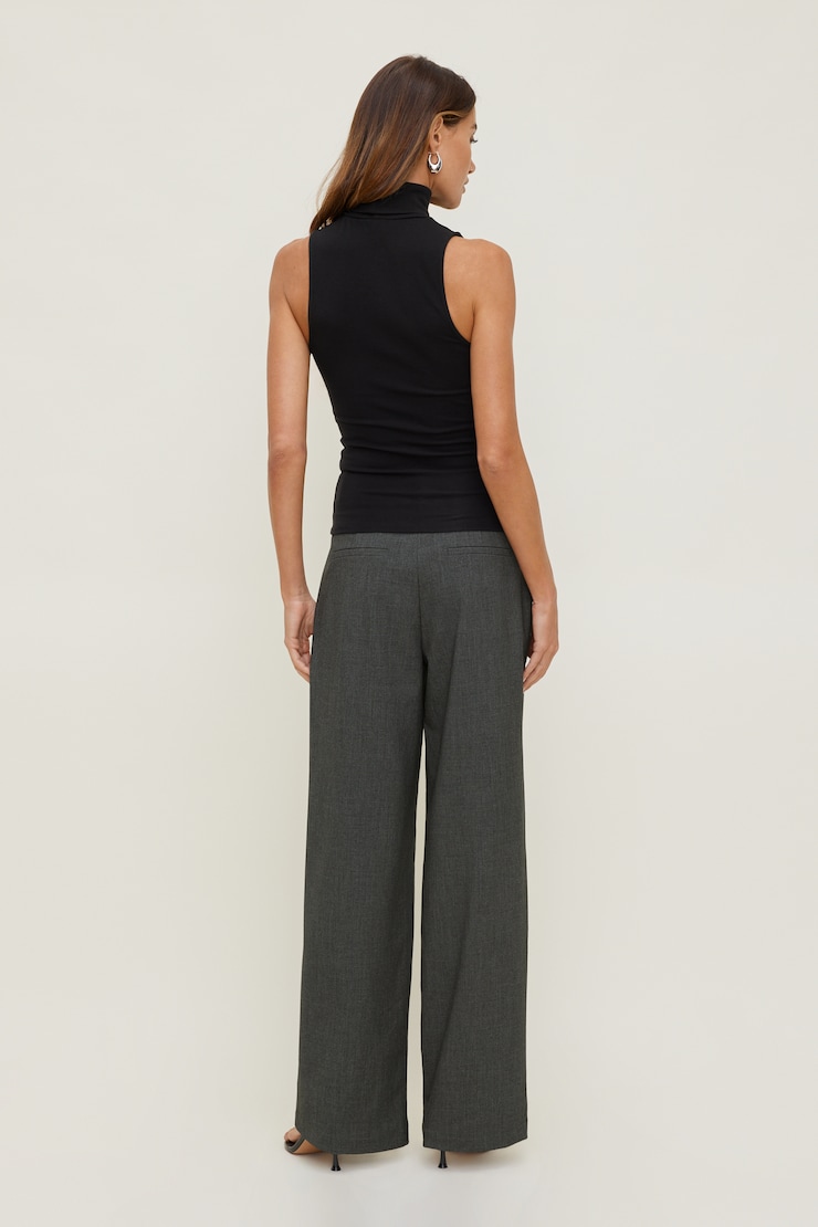 Alex Wide Leg Pants Anchor Grey Melange large