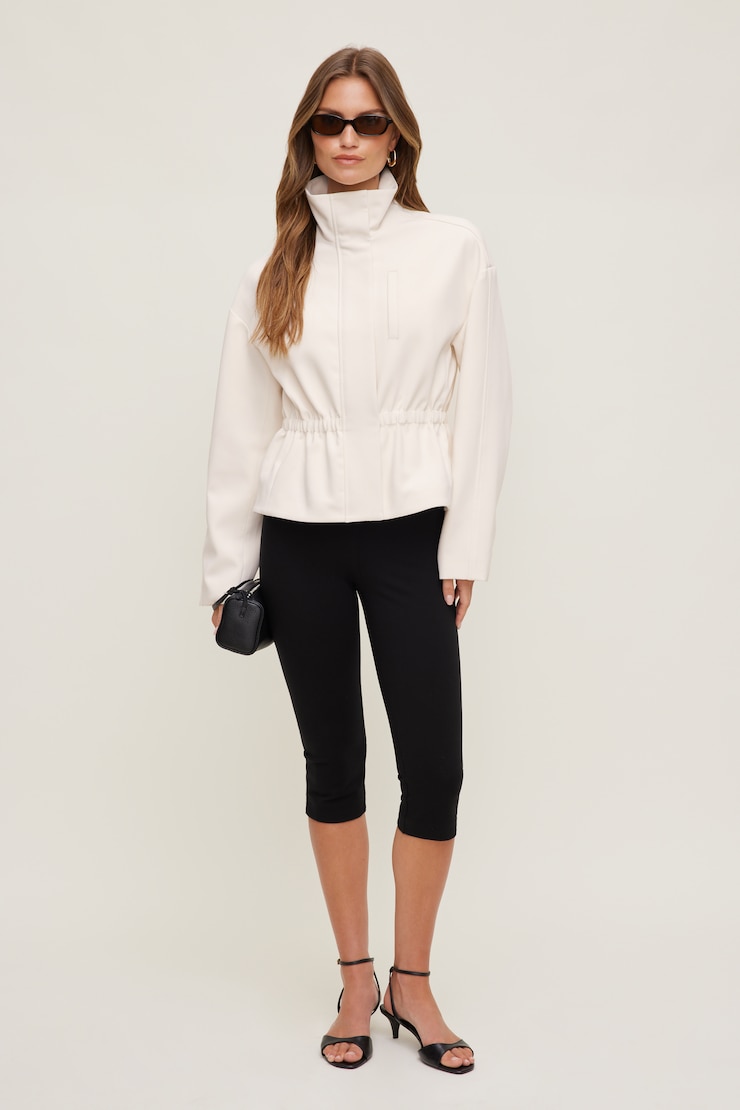 Maeve Cinched Jacket Sea Salt Cream large