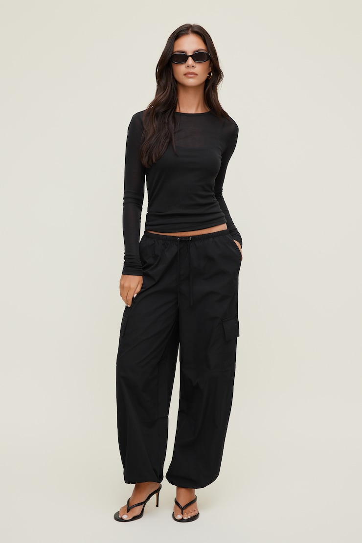 Nylon Cargo Pants