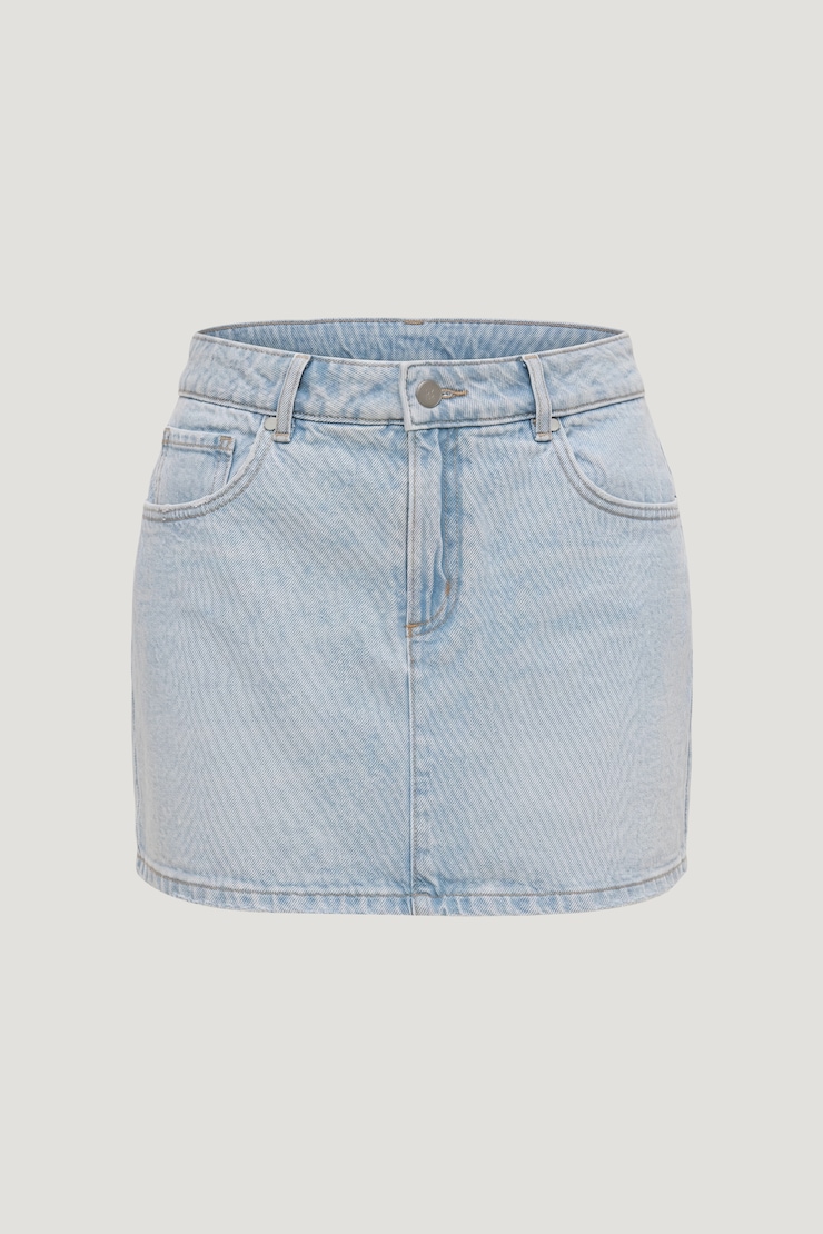 Gia Denim Mini Skort Light Indigo / Glacier Blue large