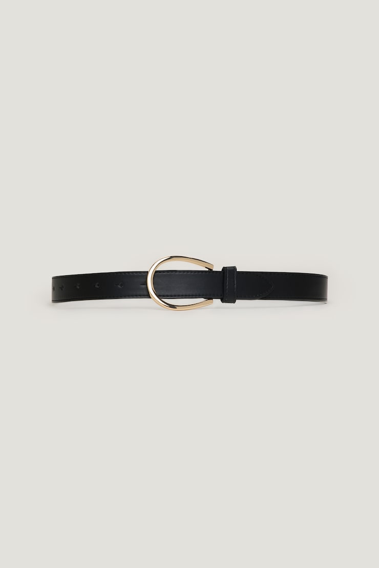 Pull Through Faux Leather Belt