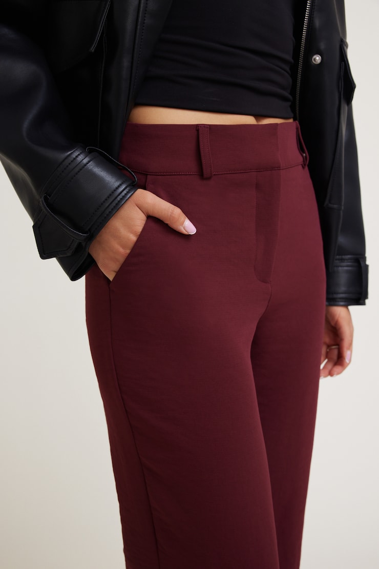 Camelia Airflow Straight Leg Pants Zinfandel Burgundy large