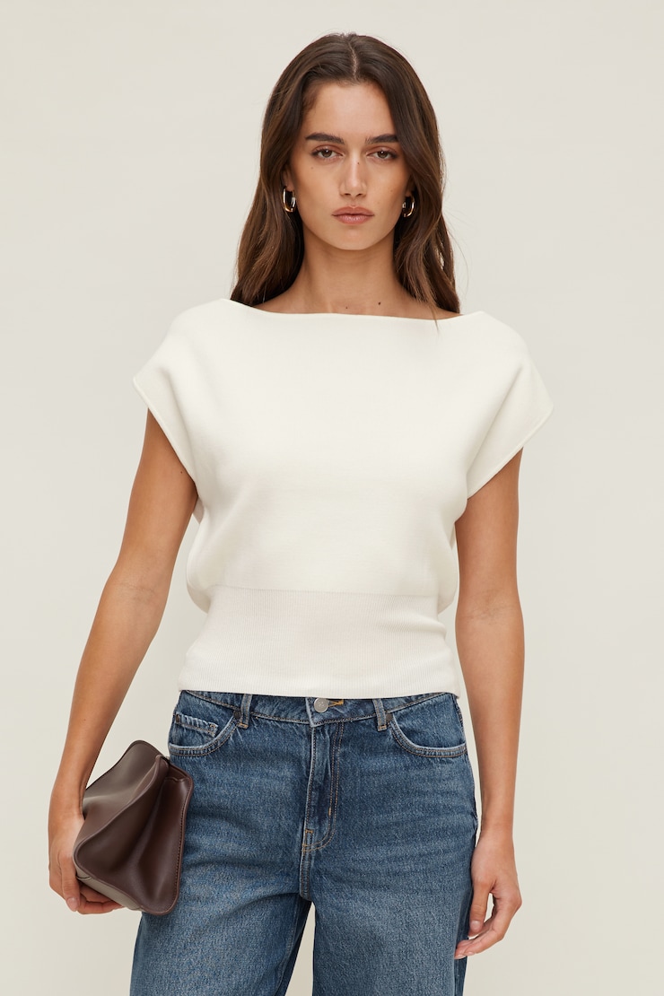 Aria Boat Neck Sweater 
