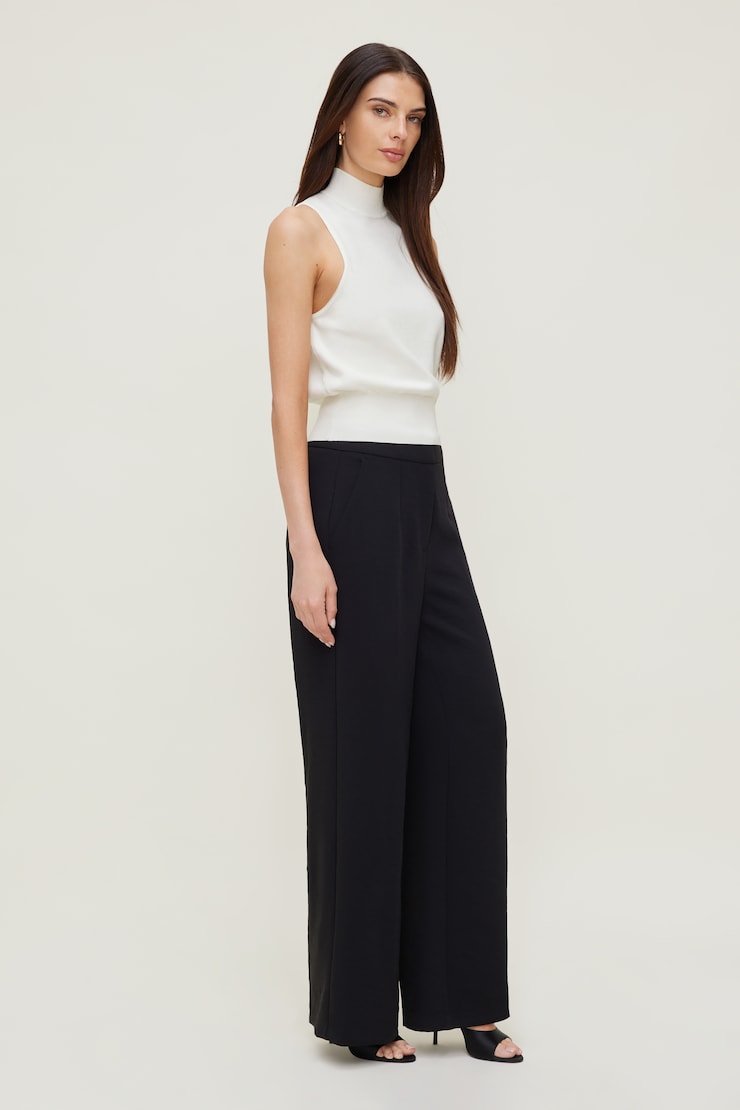 Yasmin Airflow Straight Leg Pants Jet Black large