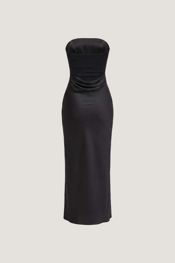 Blaire Corset Maxi Dress Jet Black large