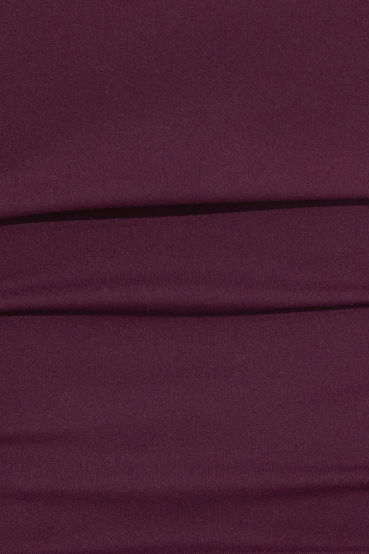 Sleek Short Sleeve Polo Top, Fig Fantasy Maroon, large