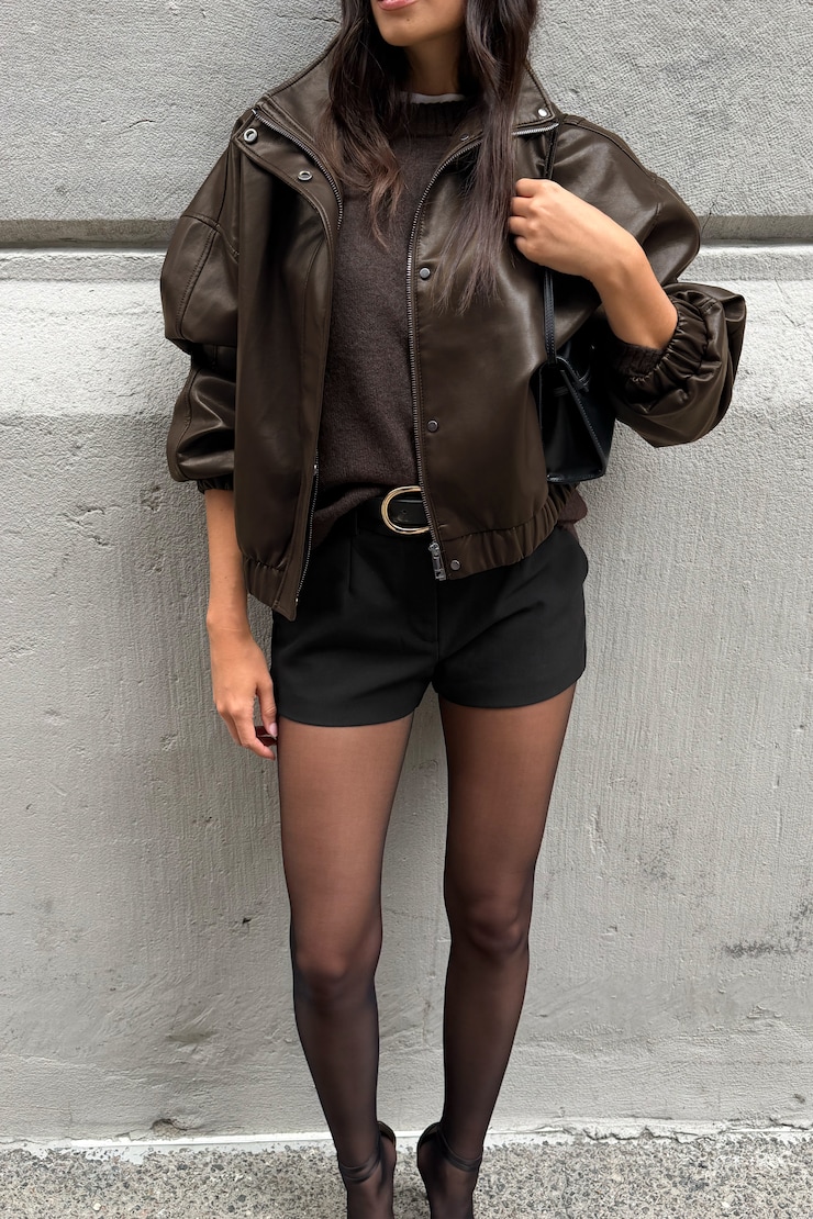 Fitted High Rise Shorts