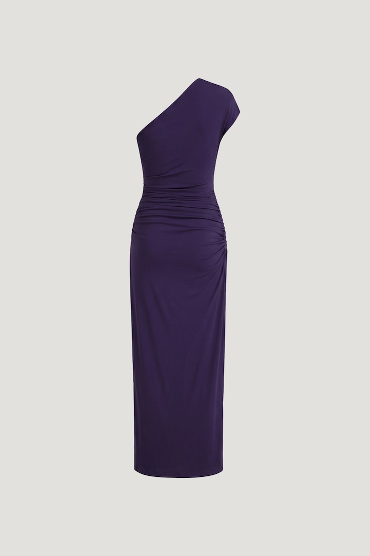 Robe maxi sculptante à fente