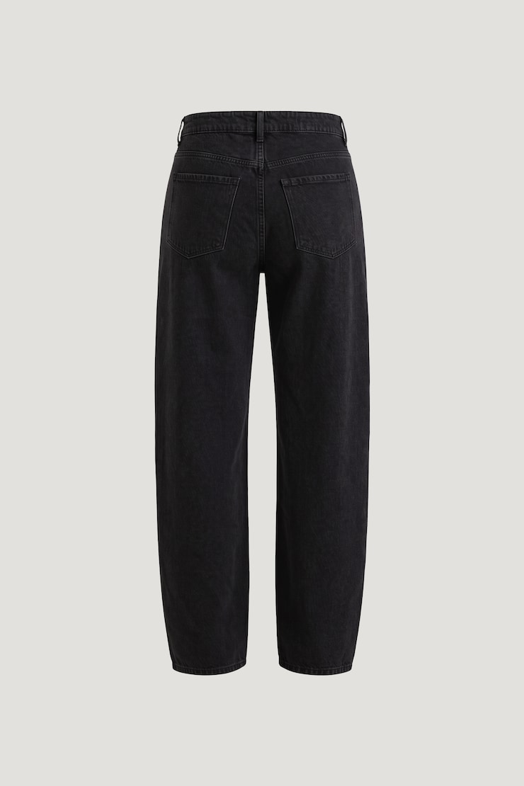 Mika Mid Rise Relaxed Straight Leg Jeans Nightfall Black large