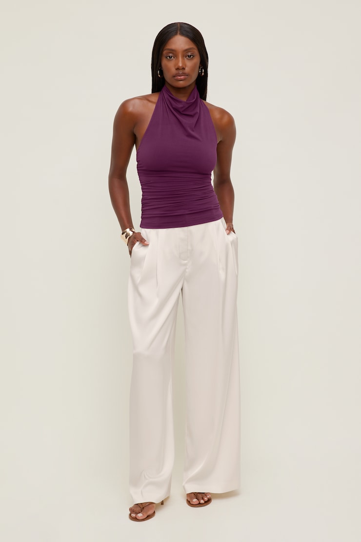 Satin Wide Leg Pants