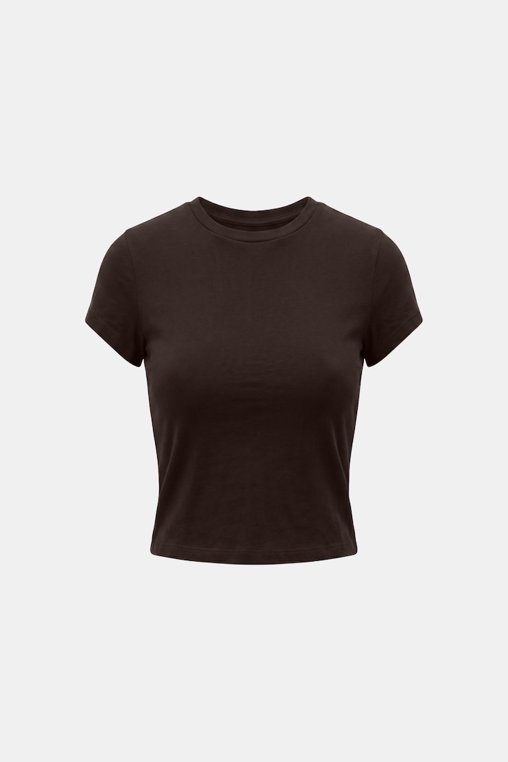 Relaxed Baby T-Shirt, Chocolate Mousse Brown, large