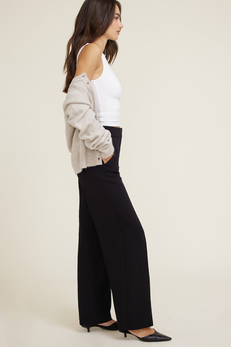 Yasmin Airflow Straight Leg Pants Jet Black large