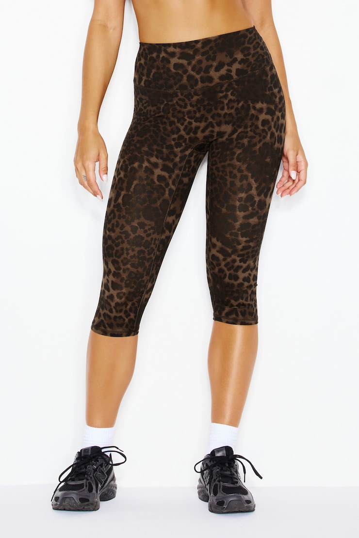 Perfect Peach Active Capris, Untamed Leopard, large