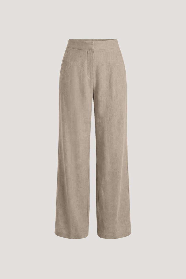 Yasmin Linen Straight Leg Pants Natural Linen Beige large