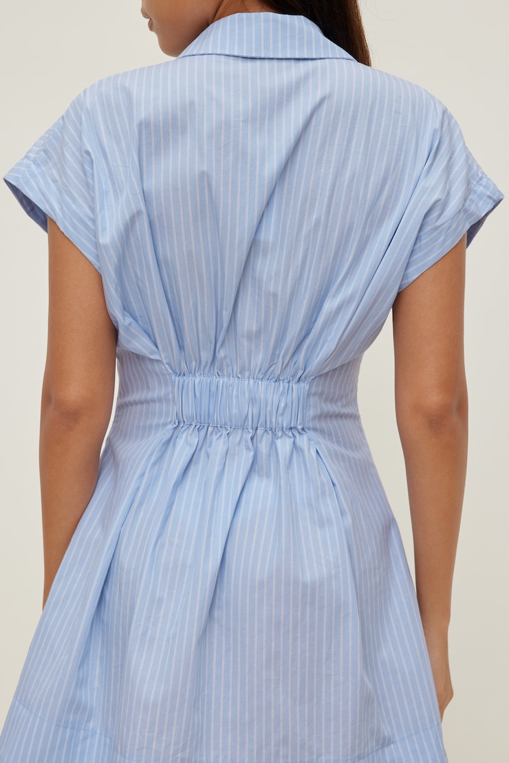 Minirobe chemise en popeline