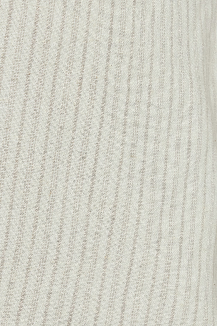 Linen Halter Top, Beige/White Stripes, large