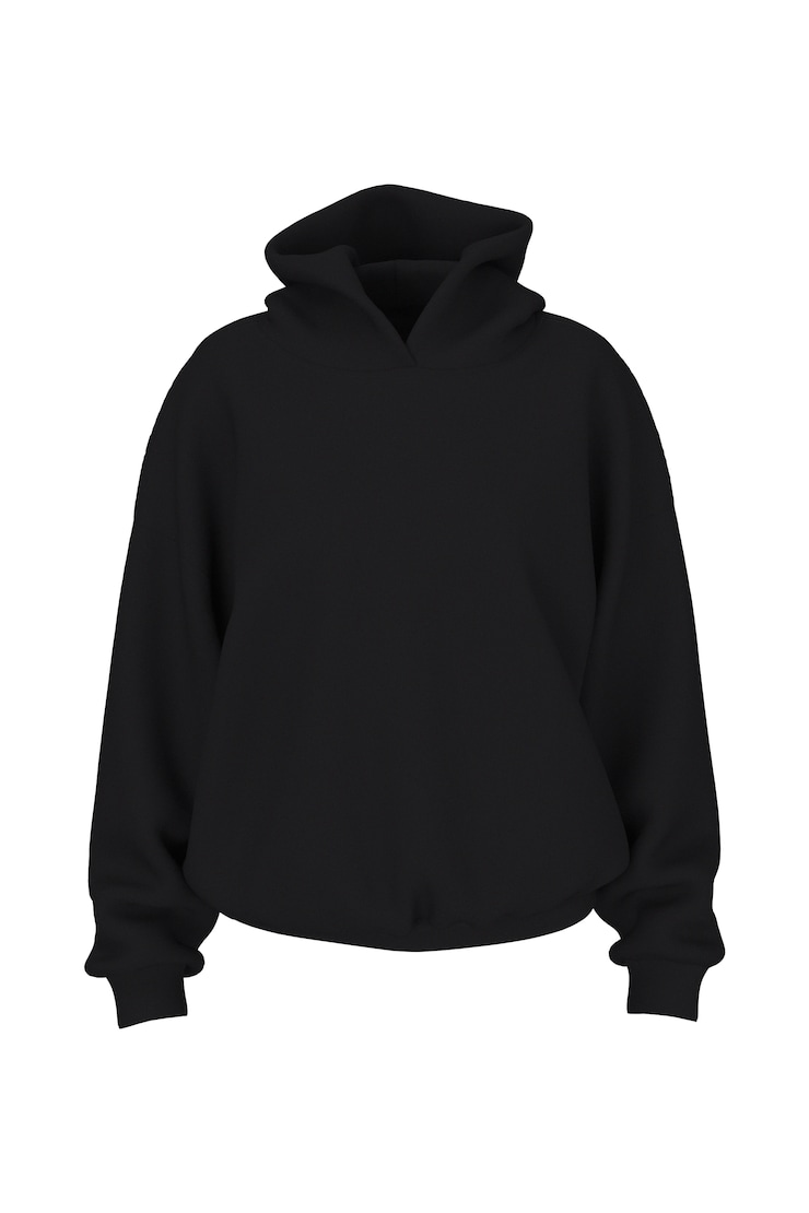 UltraFleece Hoodie, Jet Black with Back Art, large