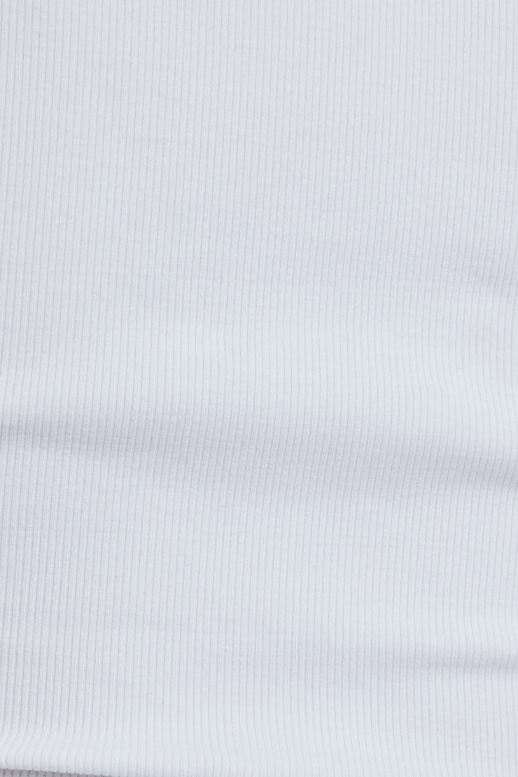 SnatchRib Deep V-Neck T-Shirt, Bright White, large
