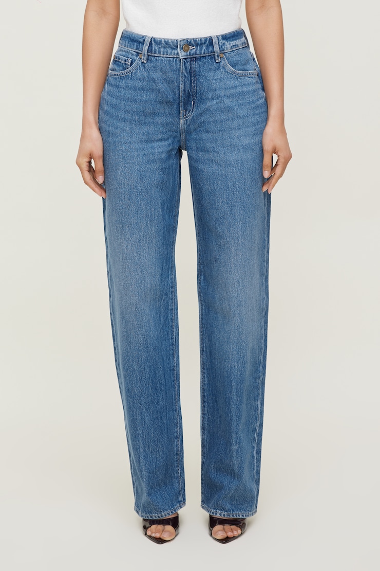 Mika Mid Rise Relaxed Straight Leg Jeans