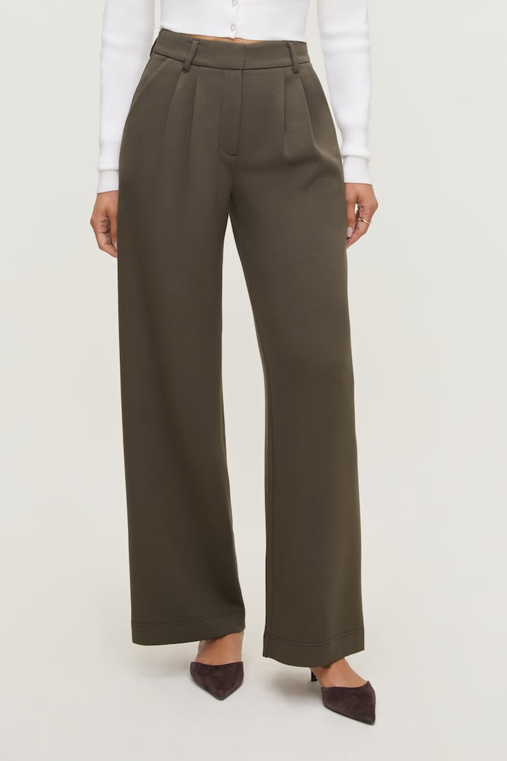 Alex Anywear Wide Leg Pants Wren Khaki large
