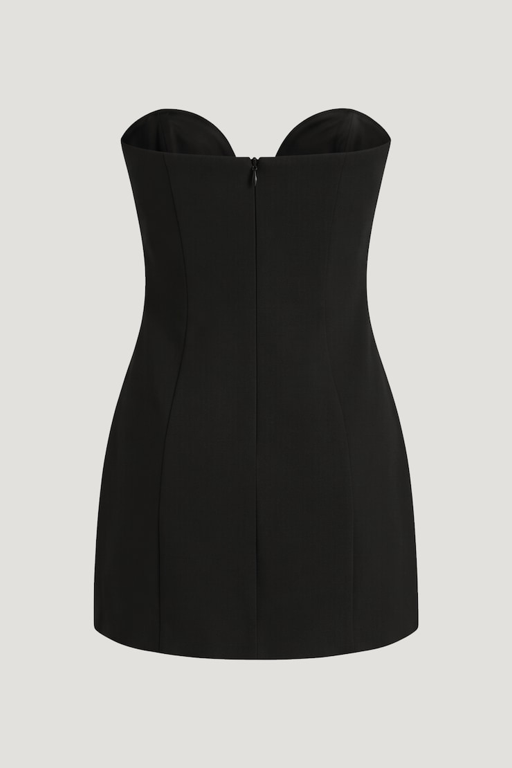 Sweetheart Mini Tube Dress Jet Black large