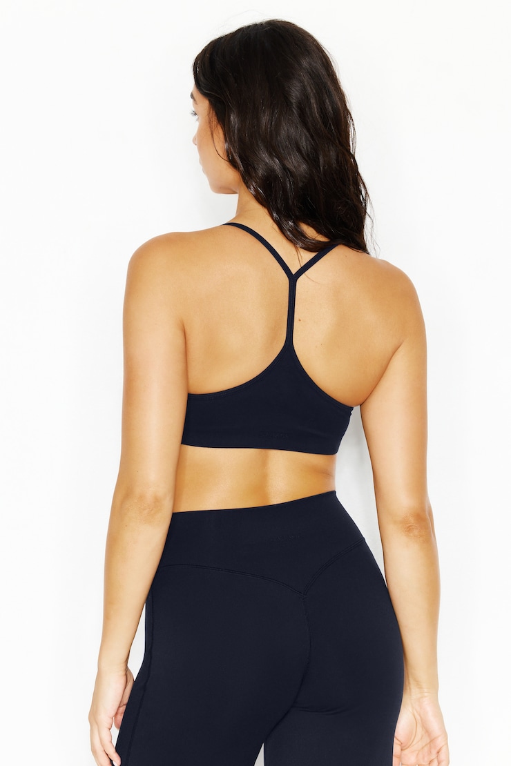 Active Y-Back Bra, Naughty Navy Blue, large