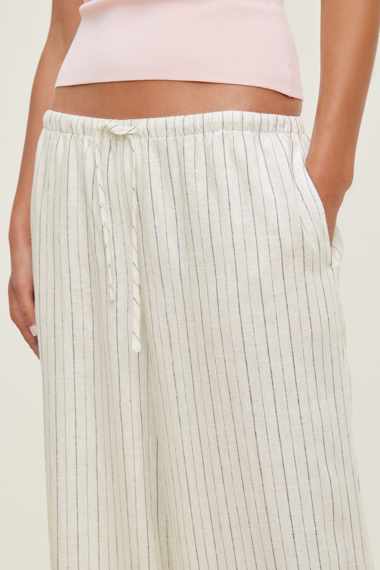 Leo Linen Wide Leg Pants