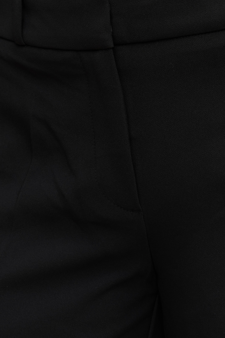 Crepe High Rise Wide Leg Pants
