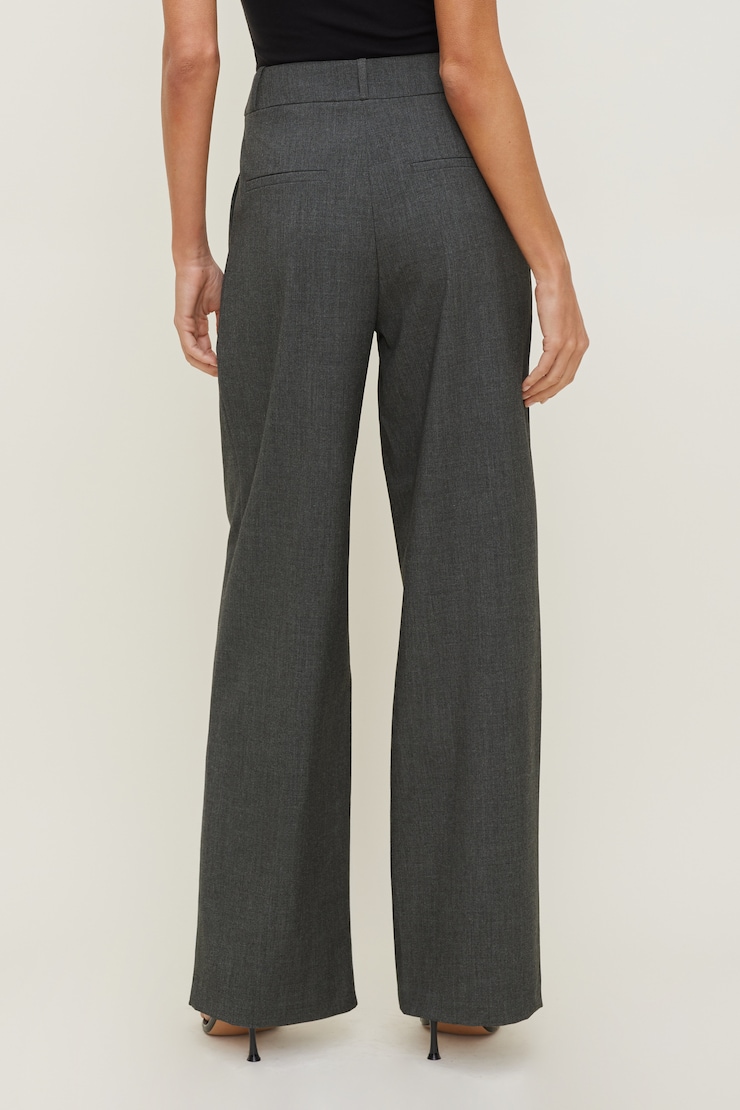 Alex Wide Leg Pants Anchor Grey Melange large
