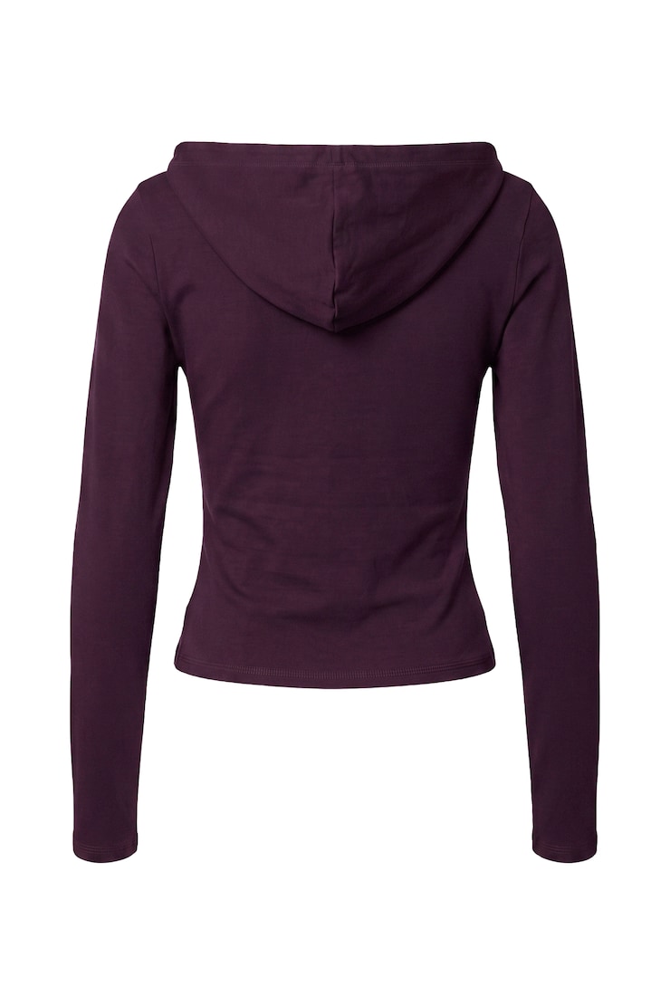 StretchTerry™ Hooded Zip Up, Wild Berry Maroon, large