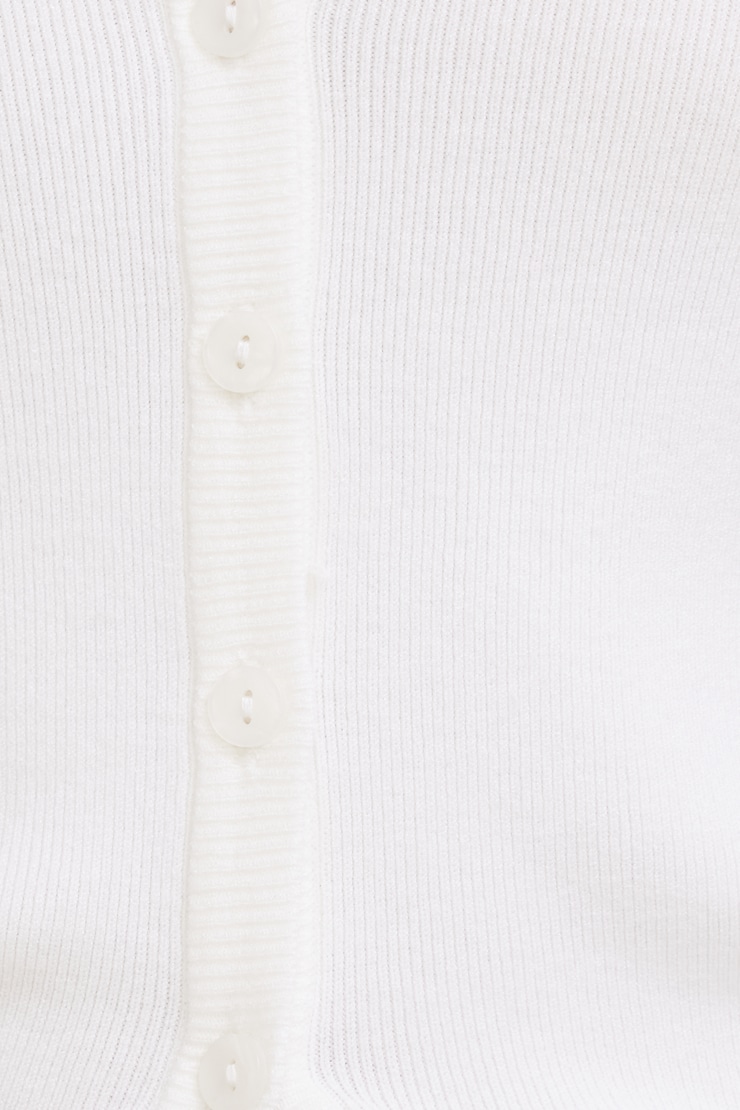 Becca Short Sleeve Cardigan White | Dynamite