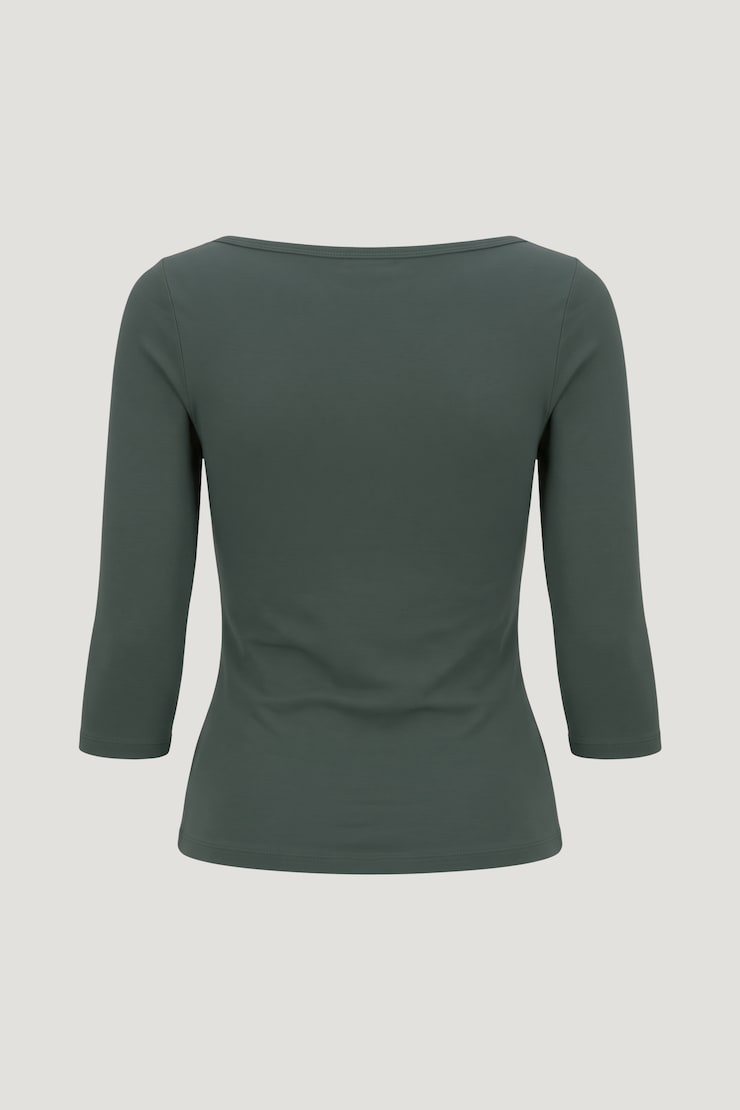 Maude Cotton Spandex T Shirt Urban Chic Green large