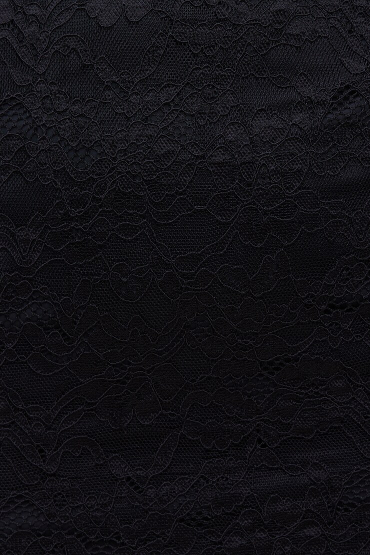 Sheer Side Lace Maxi Dress Jet Black large