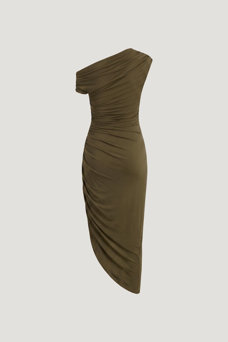 Veronica Asymmetric Midi Dress