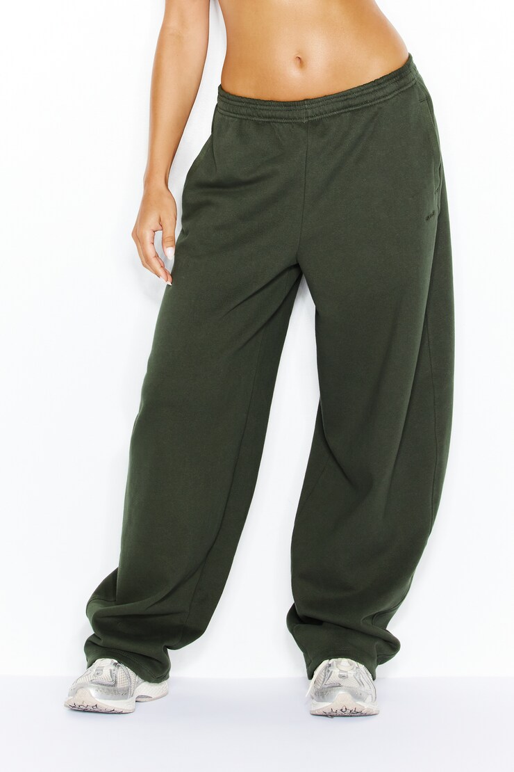 UltraFleece Barrel Leg Sweatpants, Olive Obsession, large