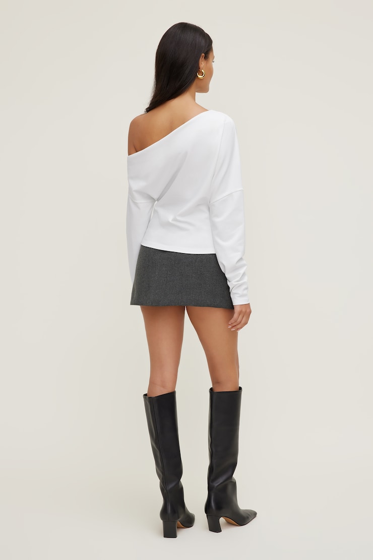 Alexa Long Sleeve T Shirt Bright White large