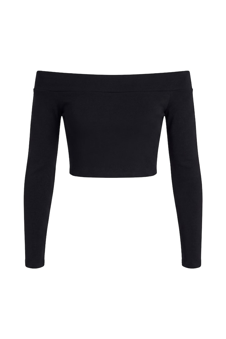 Sleek Off Shoulder Long Sleeve Top