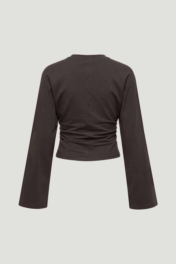 Andrea Long Sleeve T Shirt Java Brown large