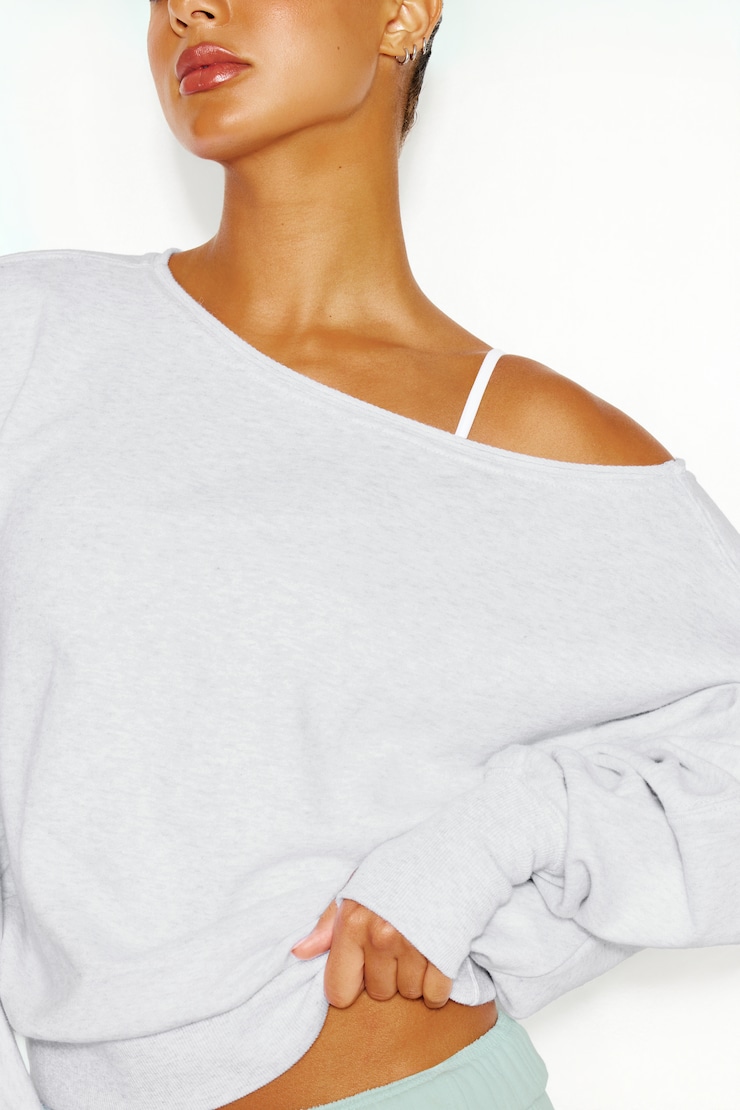 SoftTerry Off Shoulder Sweatshirt