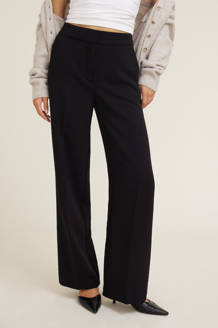 Yasmin Airflow Straight Leg Pants Jet Black large