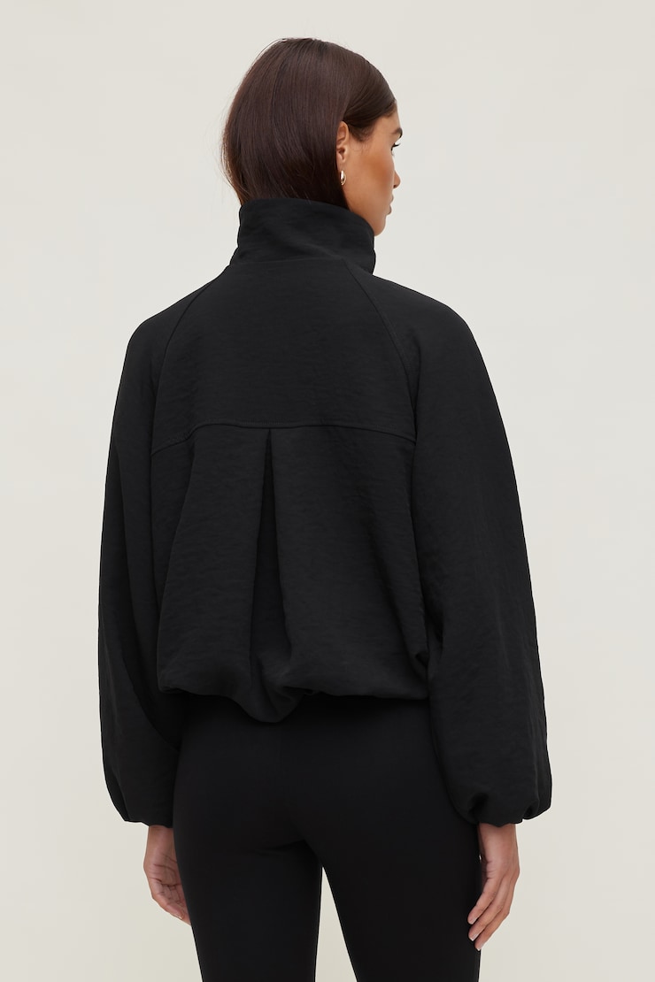 High Neck Airflow Anorak Jet Black large