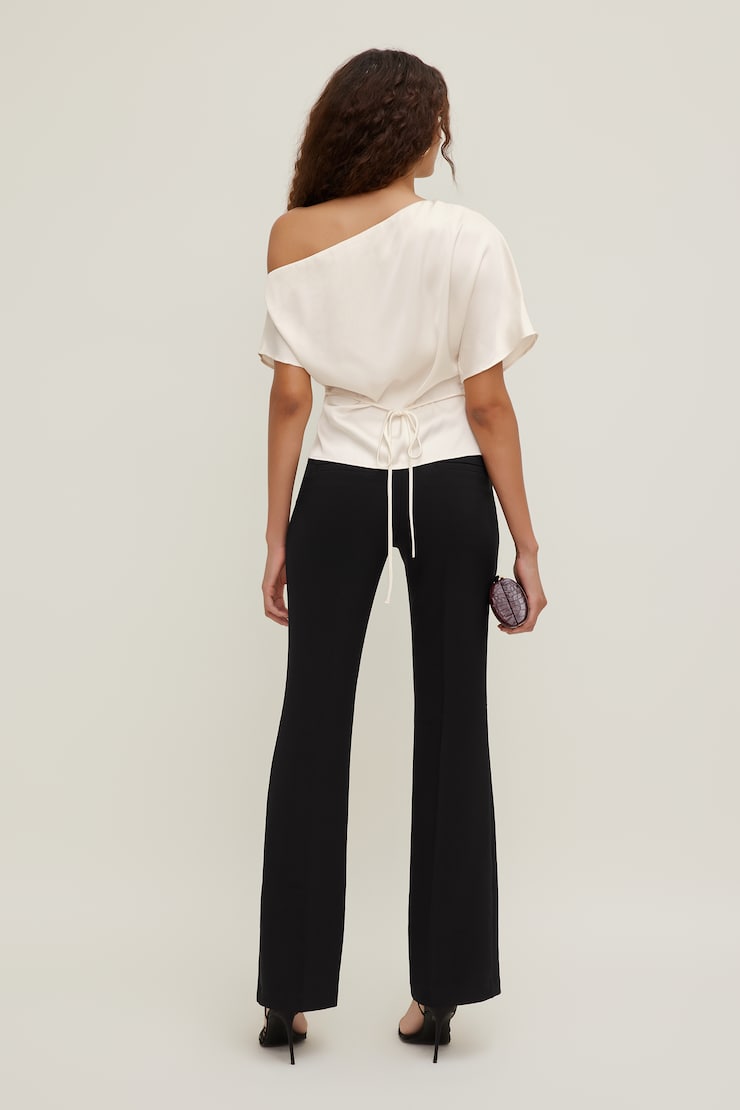 Alexa Satin Blouse Sea Salt Cream large