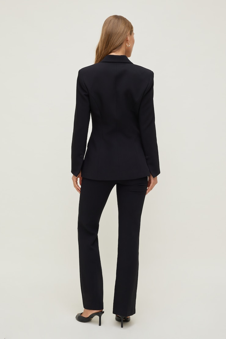 Anna Cinched Blazer Jet Black large