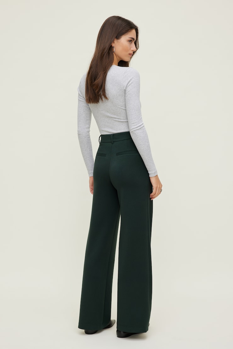 Alex Anywear Wide Leg Pants Scarab Green large