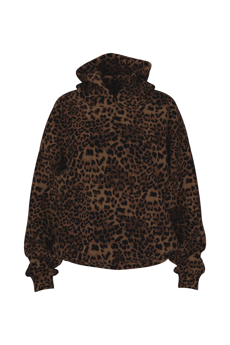 UltraFleece Hoodie, Untamed Leopard, large