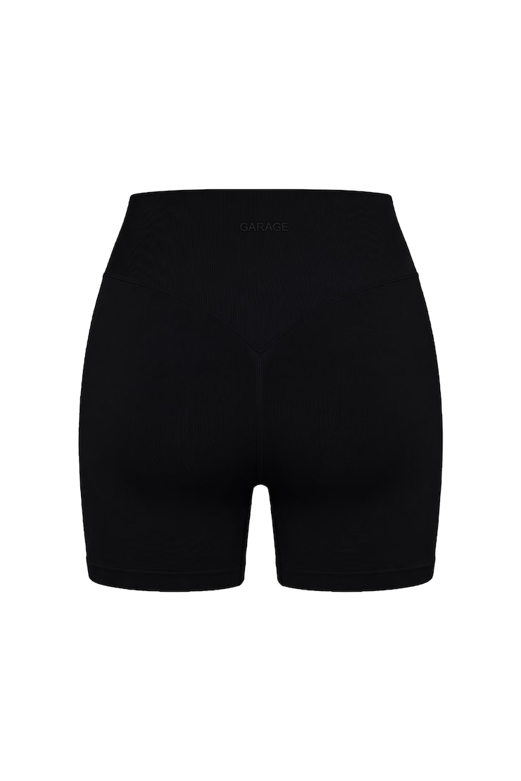 Active Seamless Booty Short, Jet Black, large