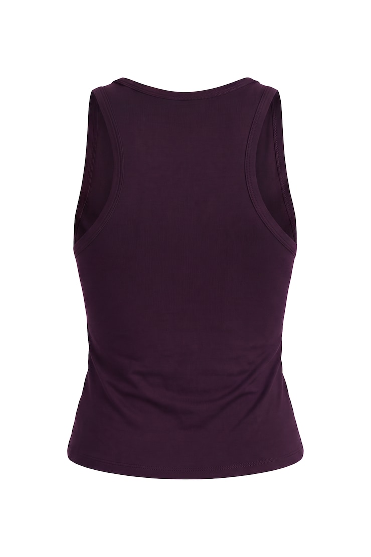 Sleek Scoop Tank Top, Wild Berry Maroon, large