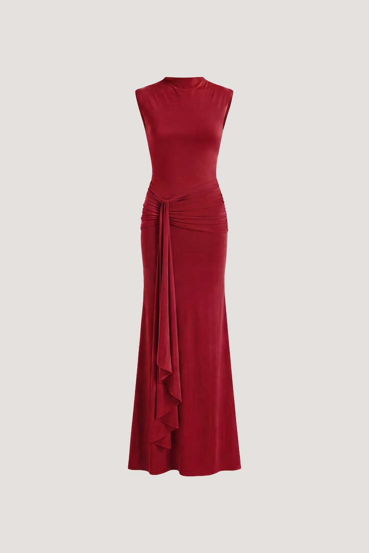 Talia Sculpt Maxi Dress Savvy Red large