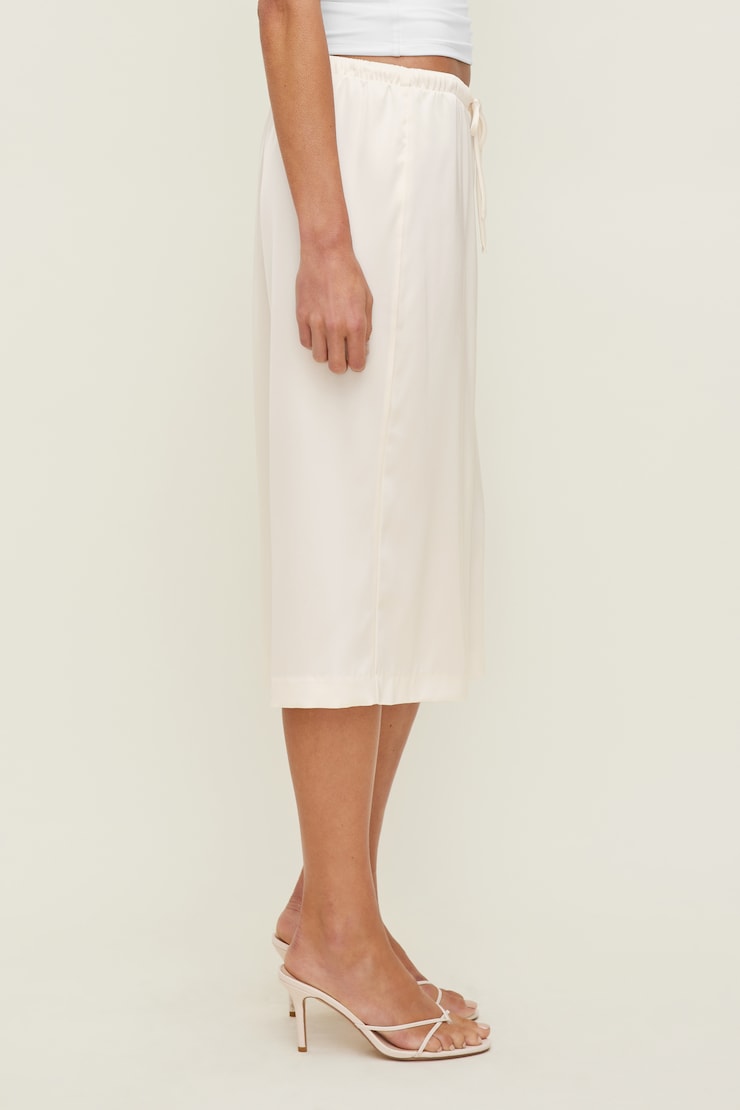 Leo Satin Capri Pants Sea Salt Cream large